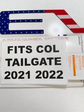 3D US FLAG RAISED TAILGATE LETTERS FOR 2021 2022 COLORADO